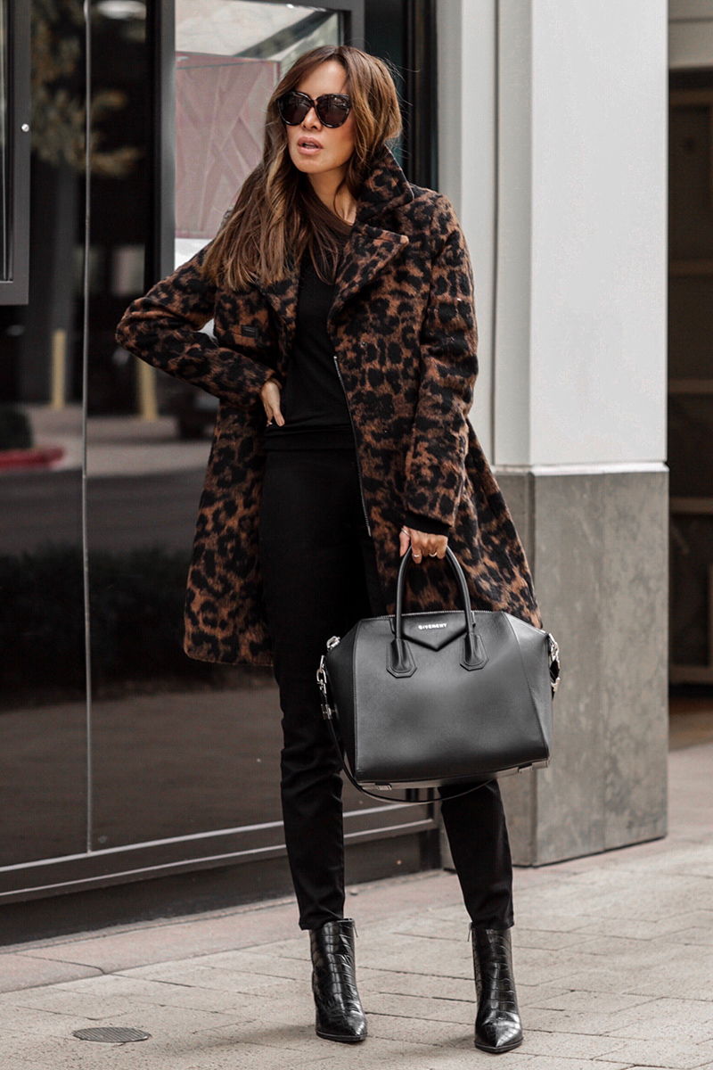 fall trends on a budget, karl lagerfeld leopard print jacket, walmart lord and taylor | lolario style